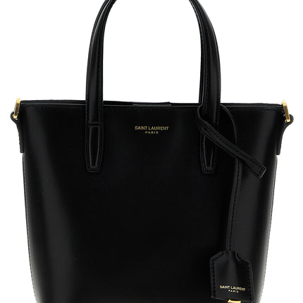 Saint Laurent Black Calfskin Tote Bag