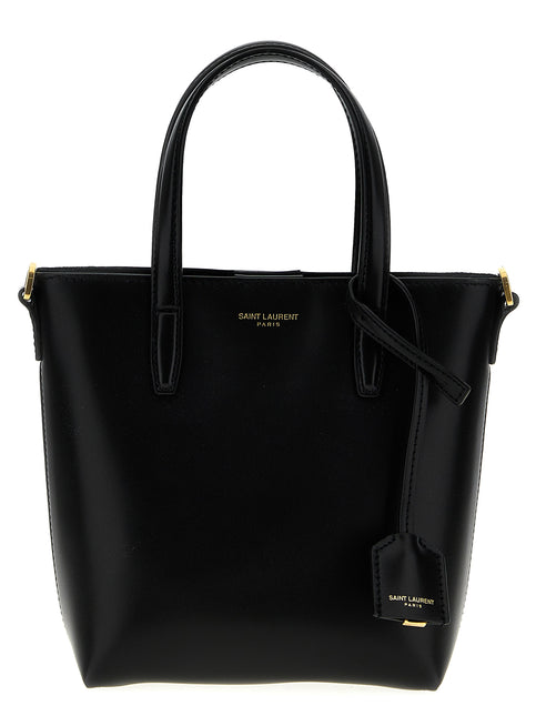 Saint Laurent Black Calfskin Tote Bag