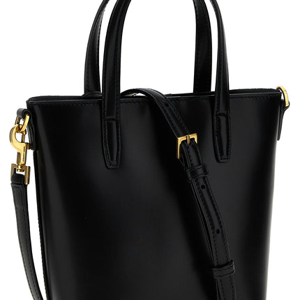 Saint Laurent Black Calfskin Tote Bag