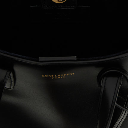 Saint Laurent Black Calfskin Tote Bag
