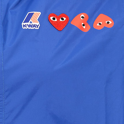Comme Des Garçons Play Blue Nylon Shell Jacket