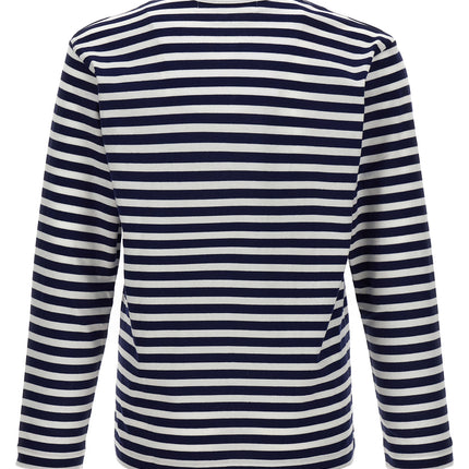 Comme Des Garçons Play Blue Cotton Long Sleeve T-Shirt