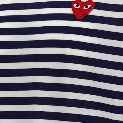 Comme Des Garçons Play Blue Cotton Long Sleeve T-Shirt