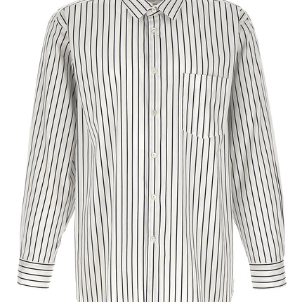 Comme Des Garçons Bicolor Cotton Blouse