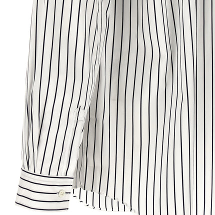 Comme Des Garçons Bicolor Cotton Blouse
