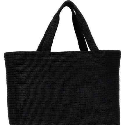Saint Laurent Black Viscose Tote Bag