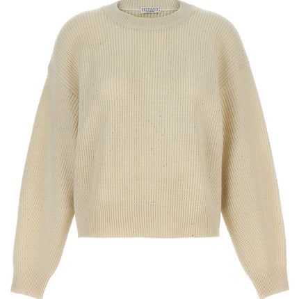 Brunello Cucinelli White Cashmere Cardigan