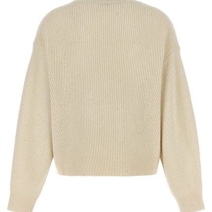 Brunello Cucinelli White Cashmere Cardigan