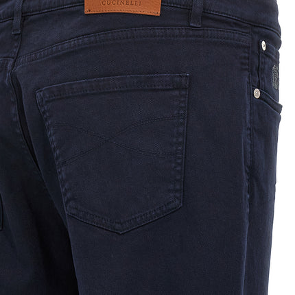 Brunello Cucinelli Blue Cotton Jeans Denim