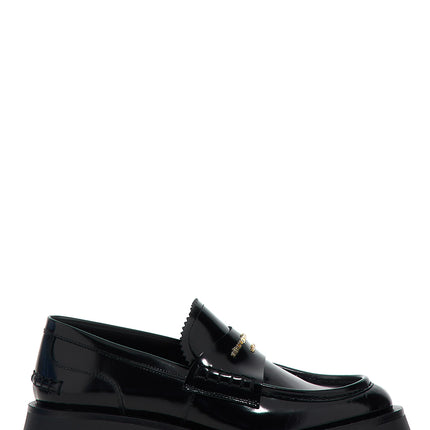 Alexander Wang Black Cowhide Slip-On Loafers