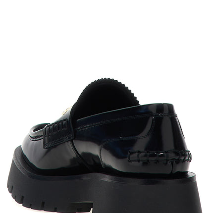 Alexander Wang Black Cowhide Slip-On Loafers