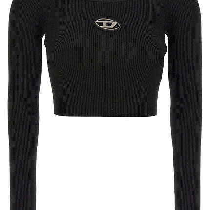Diesel Black Viscose Cardigan