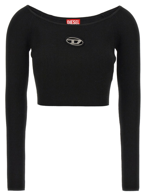 Diesel Black Viscose Cardigan