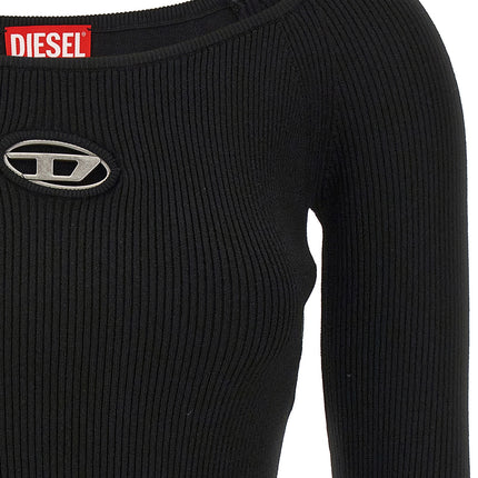 Diesel Black Viscose Cardigan
