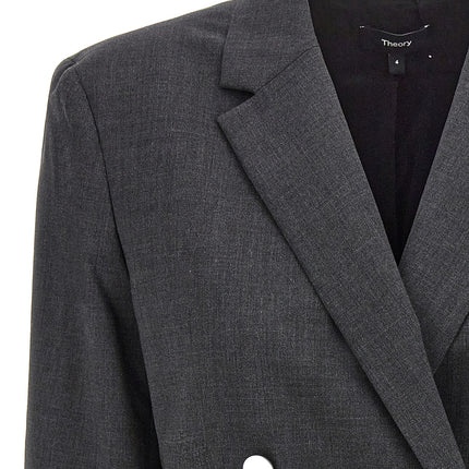 Theory Gray Wool Blazer