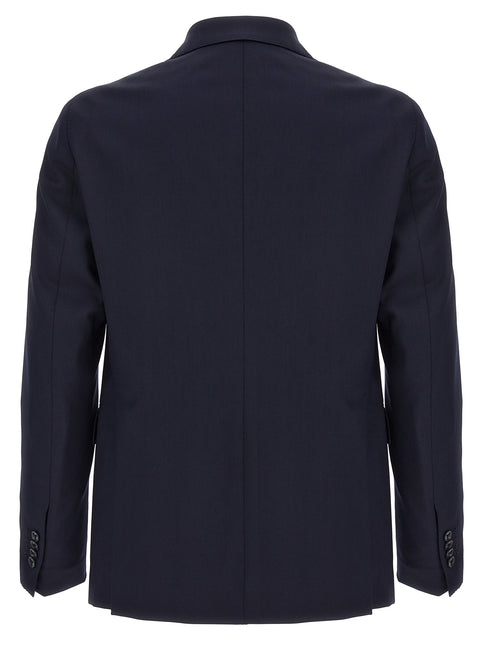 Tagliatore Blue Virgin Wool Two-Piece Suit