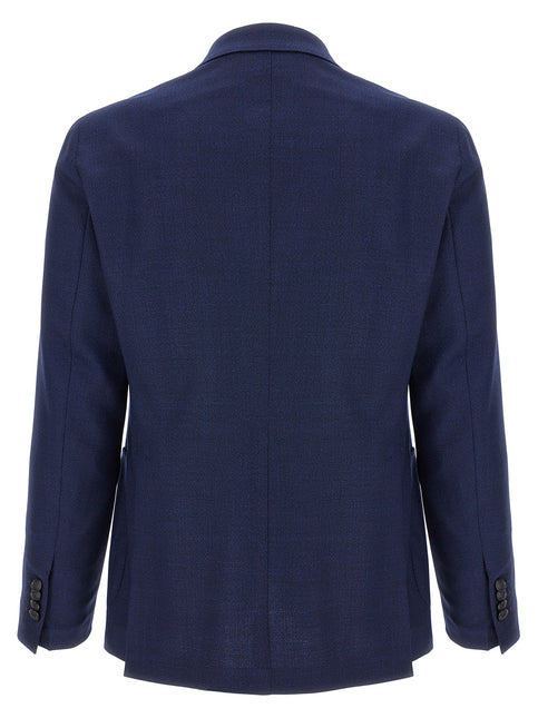Tagliatore Blue Virgin Wool Blazer