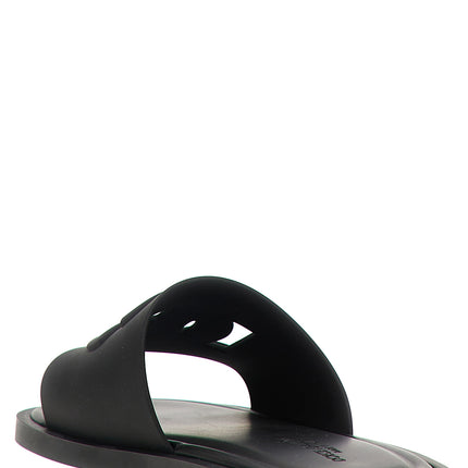 Dolce & Gabbana Black Polyethylene Slides