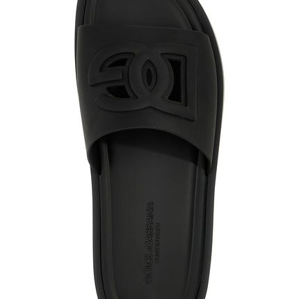 Dolce & Gabbana Black Polyethylene Slides