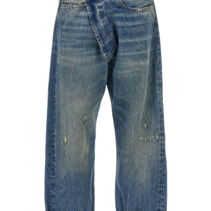 R13 Blue Cotton Relaxed Fit Jeans