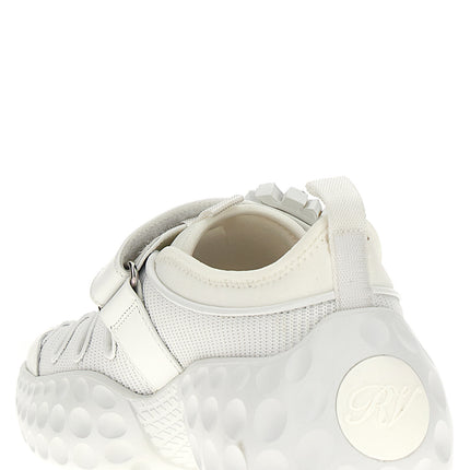 Roger Vivier White Polyamide Athletic Sneakers