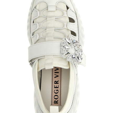 Roger Vivier White Polyamide Athletic Sneakers