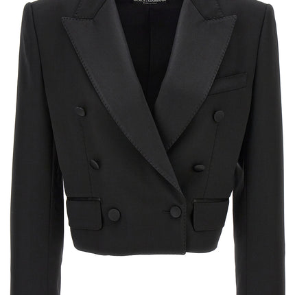 Dolce & Gabbana Black Virgin Wool Blazer