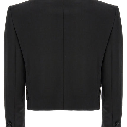 Dolce & Gabbana Black Virgin Wool Blazer
