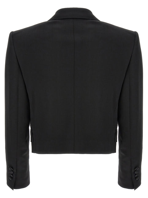 Dolce & Gabbana Black Virgin Wool Blazer