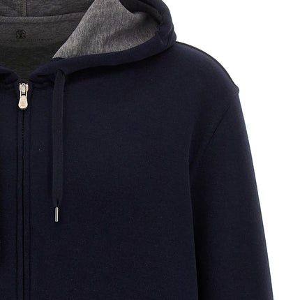 Brunello Cucinelli Blue Cotton Sweatshirt