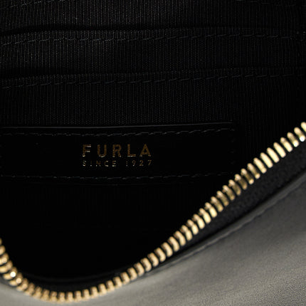 Furla Black Calfskin Shoulder Bag