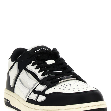 Amiri Bicolor Leather Low Top Sneakers
