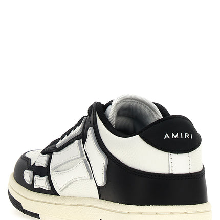 Amiri Bicolor Leather Low Top Sneakers