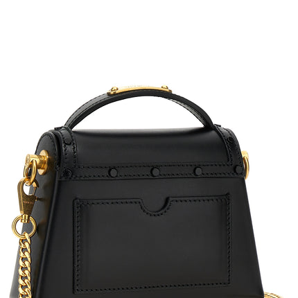 Balmain Black Calfskin Handbag