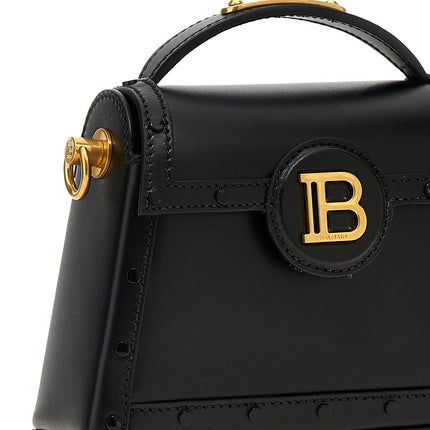 Balmain Black Calfskin Handbag