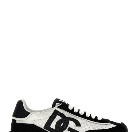 Dolce & Gabbana Bicolor Calfskin Athletic Sneakers