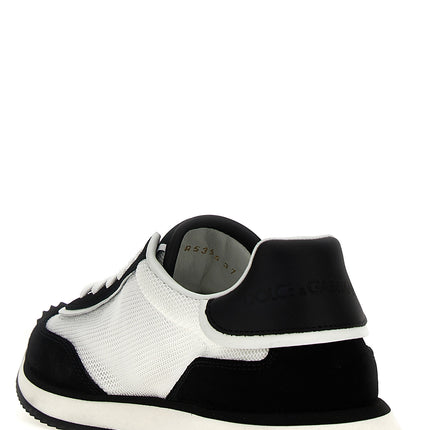 Dolce & Gabbana Bicolor Calfskin Athletic Sneakers