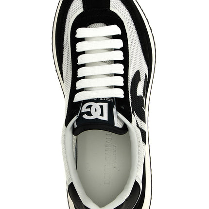 Dolce & Gabbana Bicolor Calfskin Athletic Sneakers