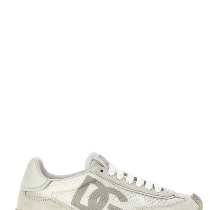 Dolce & Gabbana White Calfskin Athletic Sneakers