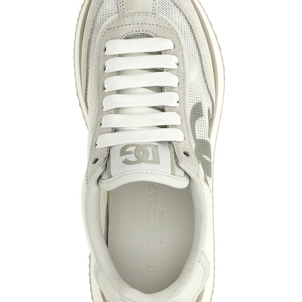 Dolce & Gabbana White Calfskin Athletic Sneakers