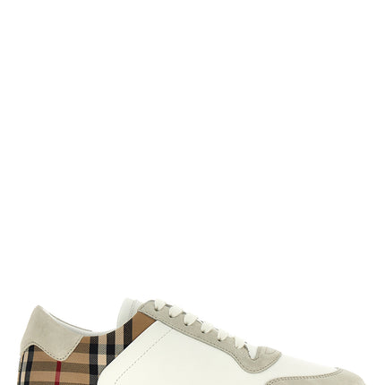 Burberry Multicolor Leather Low Top Sneakers