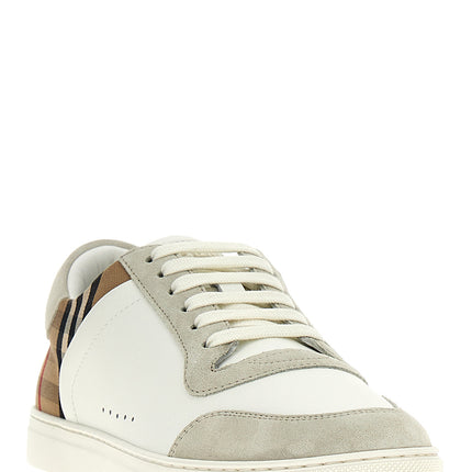 Burberry Multicolor Leather Low Top Sneakers