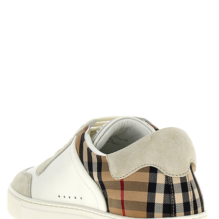 Burberry Multicolor Leather Low Top Sneakers