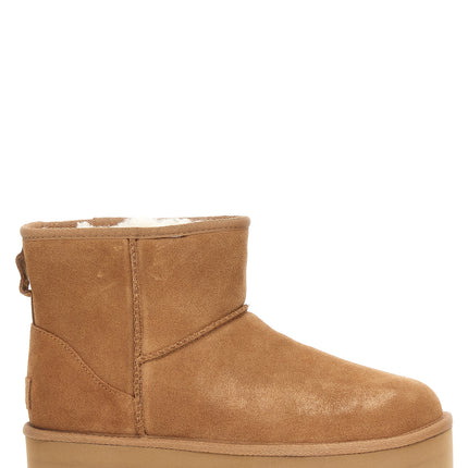 UGG Brown Cowhide Ankle Boots