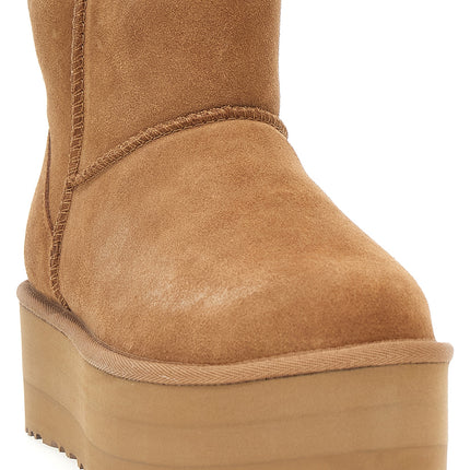 UGG Brown Cowhide Ankle Boots