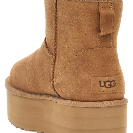UGG Brown Cowhide Ankle Boots
