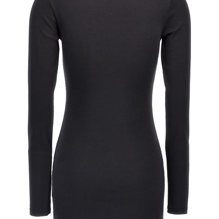 Marine Serre Black Cotton Short Dress