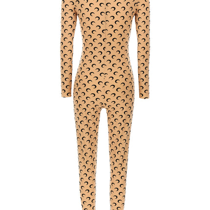 Marine Serre Beige Polyamide Jumpsuit