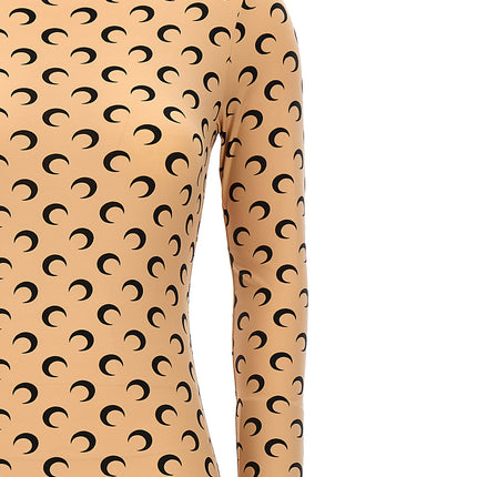 Marine Serre Beige Polyamide Jumpsuit