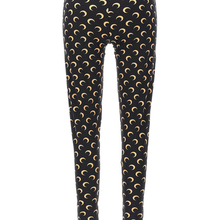 Marine Serre Black Polyamide Leggings